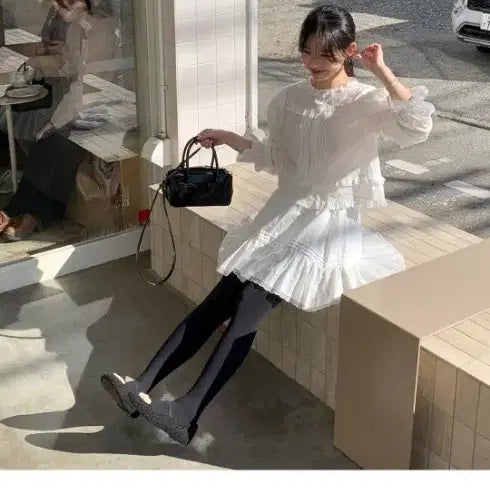 [BUNJANG] Bicini Blouse Skirt Set / 바이씨니 블리우스 스커트셋ㅇ닙
