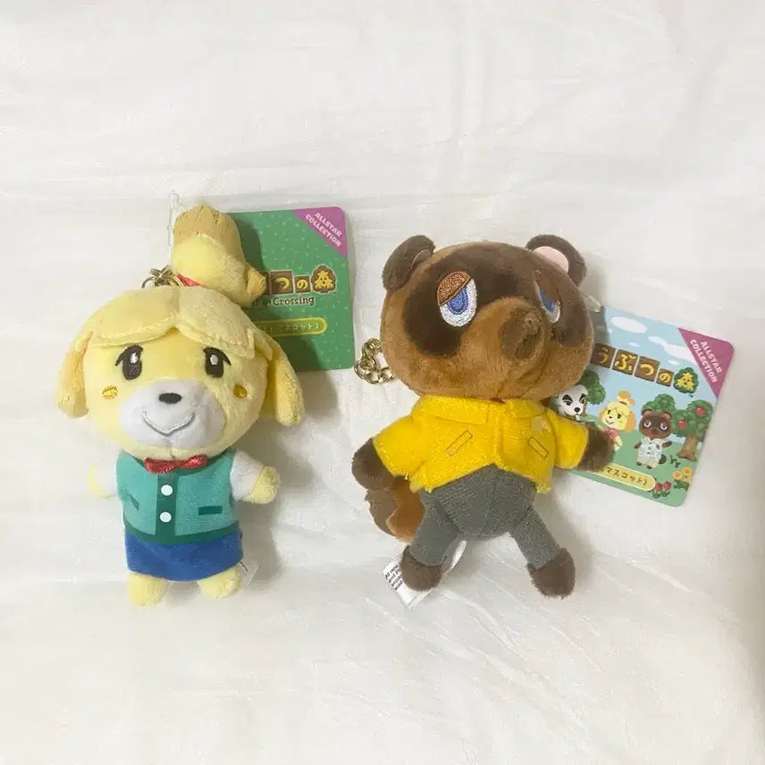 [BUNJANG] Animal Crossing Isabelle Tom Nook Plush Keychain Nintendo / 동숲 여울 너굴 인형 키링 닌텐도 팝업