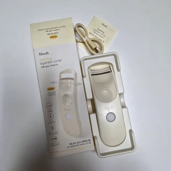 [BUNJANG] Fillimilli Heated Eyelash Curler Rechargeable Wide Fit / 필리밀리 히팅뷰러 충전식 와이드 핏