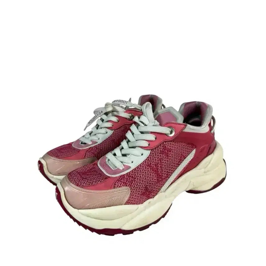 [BUNJANG] Louis Vuitton Run 55 Pink Sneakers Size 36.5 / 36.5 / 루이비통 런 55 핑크 스니커즈
