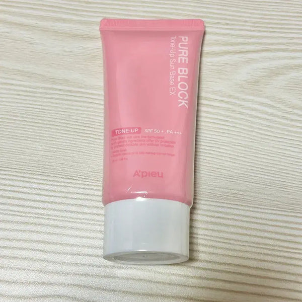 [BUNJANG] A'pieu Pure Block Tone-Up Sun Base Sun Cream EX SPF50+ PA+++ / 어퓨 퓨어 블록 톤업 선베이스 선크림 EX