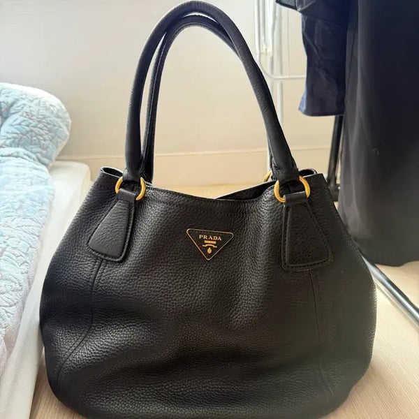 [BUNJANG] Prada Vitello Daino Black Tote Bag / 프라다 비텔로 다이노 블랙 토트백