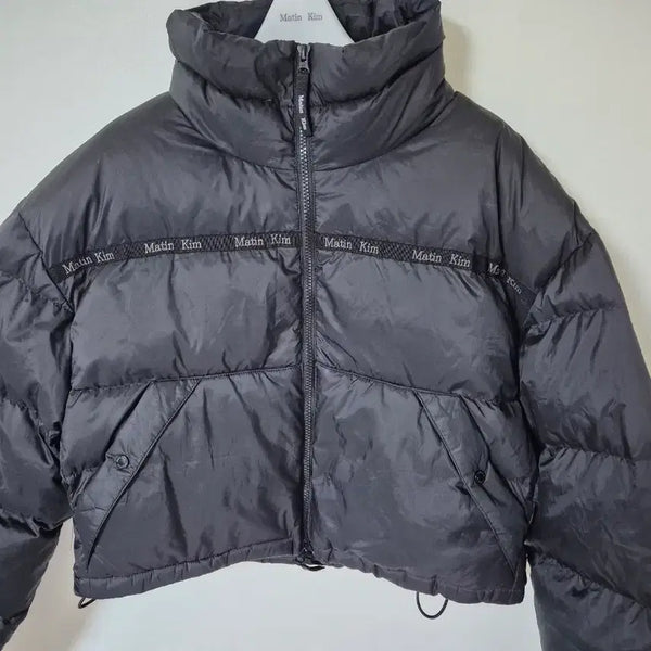 [BUNJANG] Matin Kim Taping Puffer Down Jumper Black S / 마뗑킴 테이핑 푸퍼 다운점퍼 블랙 S