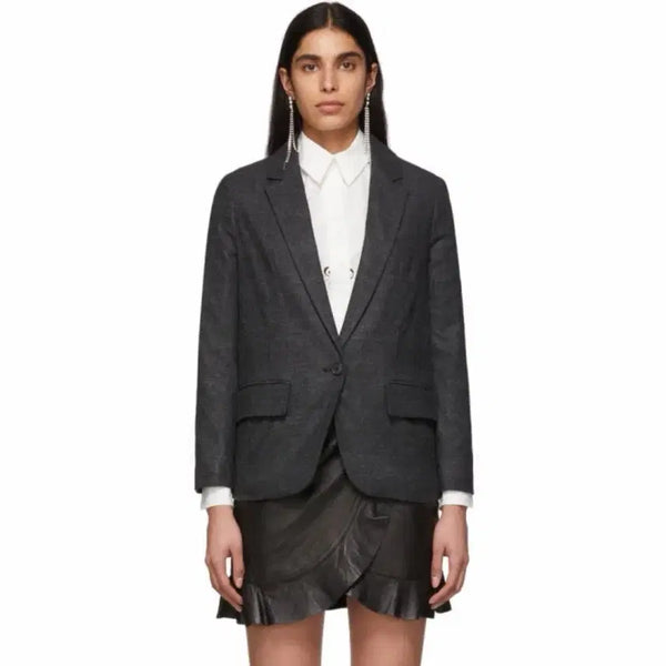 [BUNJANG] Isabel Marant Étoile Kays Blazer Charcoal Glen Check / [1회 착용] 이자벨 마랑 에뚜왈 카이스 블레이저