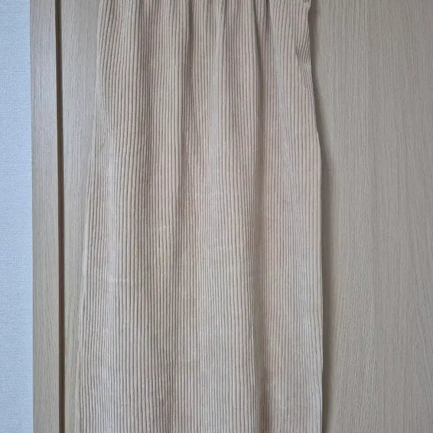 [BUNJANG] Corduroy Long Skirt Beige / 코듀로이 롱 스커트 베이지