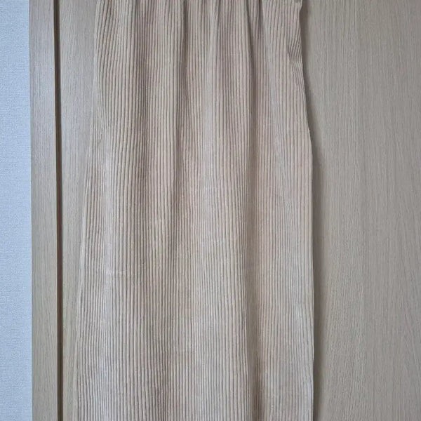 [BUNJANG] Corduroy Long Skirt Beige / 코듀로이 롱 스커트 베이지