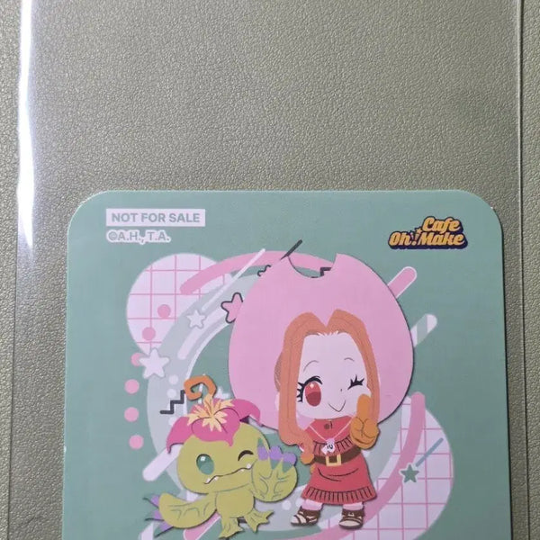 [BUNJANG] Digimon Adventure Omakes Cafe 1st Edition Minna & Falmon Coaster / 디지몬어드벤처 디지몬 오마케 카페 1차특전 코스터 이미나 팔몬 판매 양도