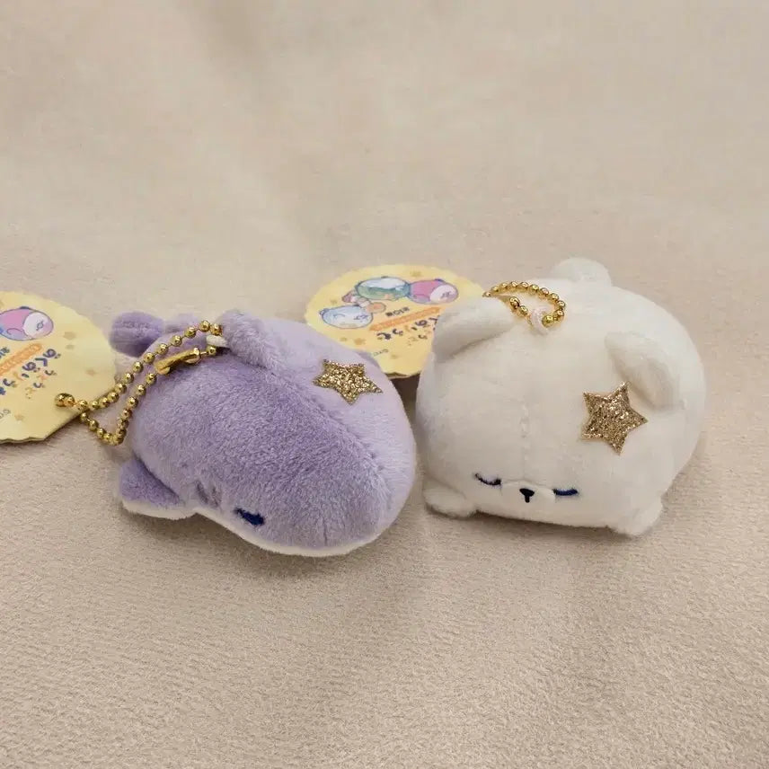 [BUNJANG] Sumikko Gurashi Mochi Whale & Polar Bear Keychain Set / 스밋코구라시 모찌 고래 북극곰 키링