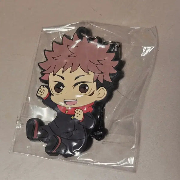 [BUNJANG] Jujutsu Kaisen Yuji Itadori Keychain Earphone Plug / 미사용 ) 주술회전 이타도리 유지 키링 이어폰 마개