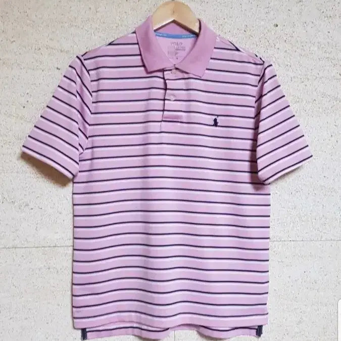 [BUNJANG] Polo Ralph Lauren Women's Striped Short Sleeve Polo Shirt / 폴로랄프로렌 여성 스트라이프 반팔카라티 55