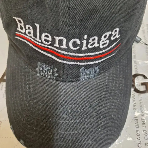 [BUNJANG] Balenciaga Logo Cap Hat Black New / 발렌시아가 로고 캡 모자 블랙 새상품 급