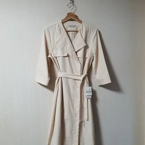 [BUNJANG] Beanpole Seersucker Belted Dress Size 100 / 빈폴 시어커서 벨티드 원피스 100사이즈 새상품 정품