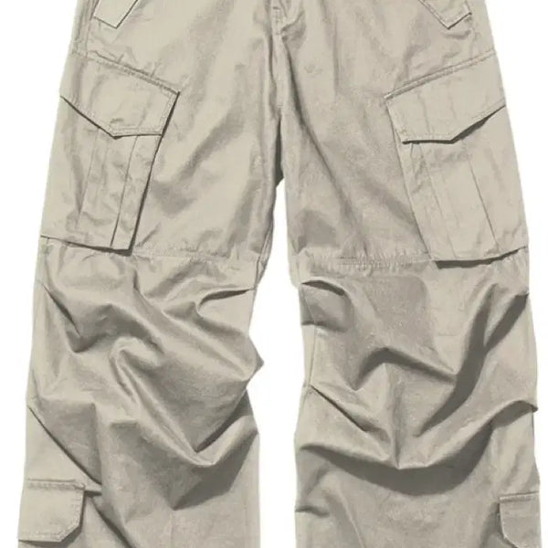 [BUNJANG] Flavorism Vintage Washed Cargo Pants Beige / 크림 단독 플레이버리즘 빈티지 워시드 카고팬츠 베이지