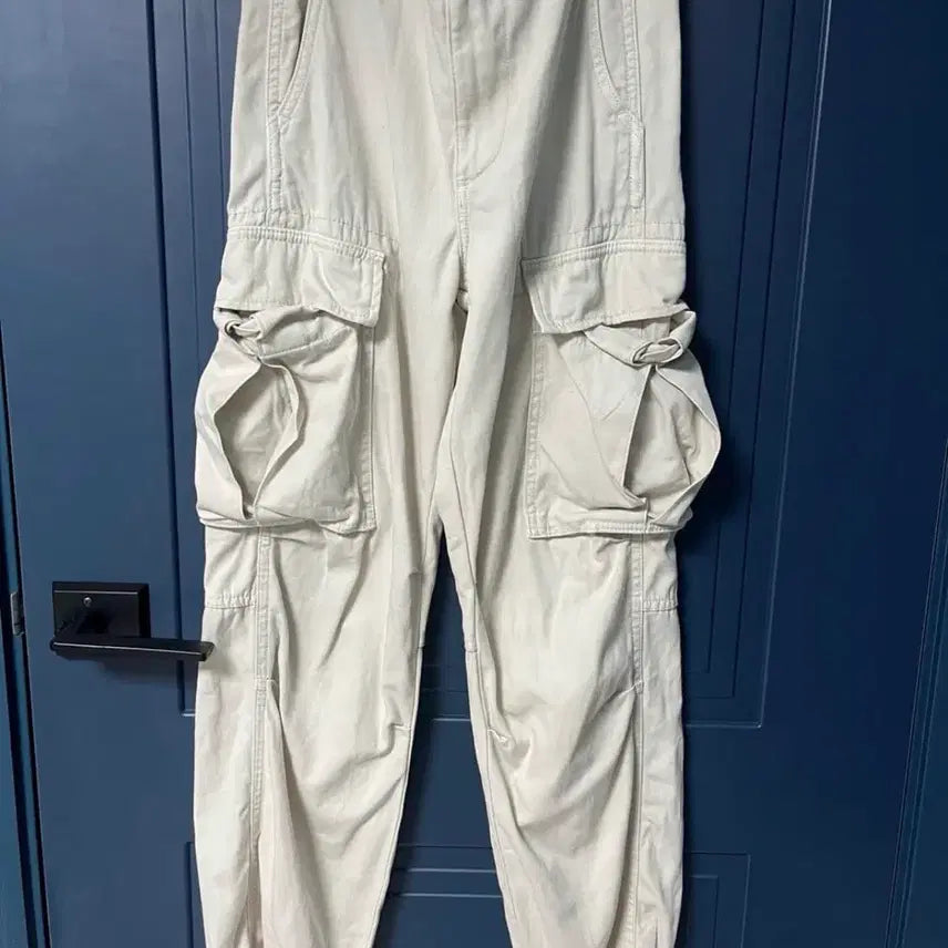 [BUNJANG] Zara Linen Cargo Pants Beige / Zara 자라 린넨 베이지 카고팬츠