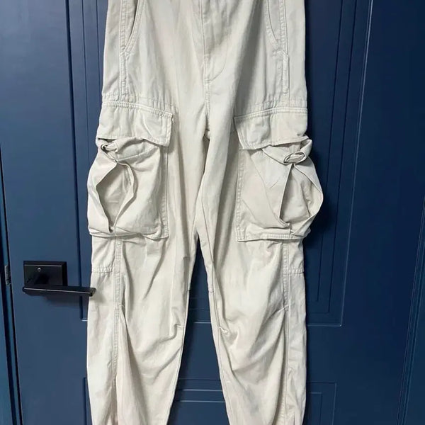 [BUNJANG] Zara Linen Cargo Pants Beige / Zara 자라 린넨 베이지 카고팬츠