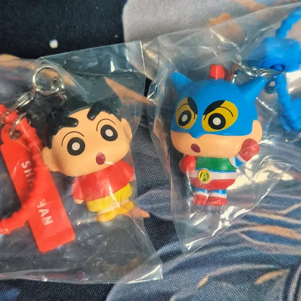 [BUNJANG] Crayon Shin-chan Colorful Multi-Charm Action Kamen Strap Bundle / 짱구 가챠 컬러풀 멀티참 짱구, 액션가면 스트랩