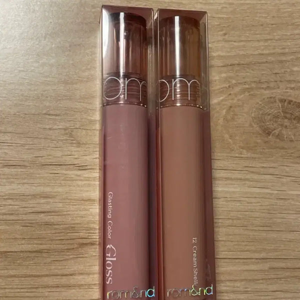 [BUNJANG] Rom&nd Glasting Color Gloss 12 Cream Shell (Sealed) / (미개봉)롬앤 글래스팅 컬러 글로스 12크림쉘