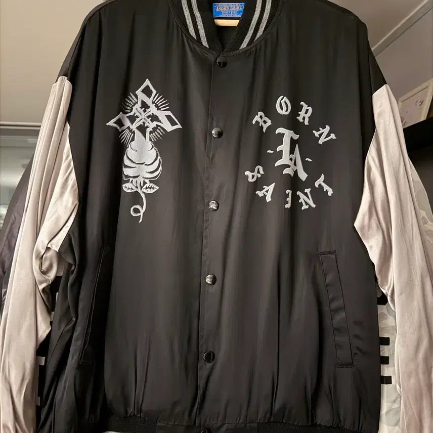 [BUNJANG] Saint Michael Born & Raised Star Jacket / 세인트 미카엘 본 앤 레이즈드 스타장