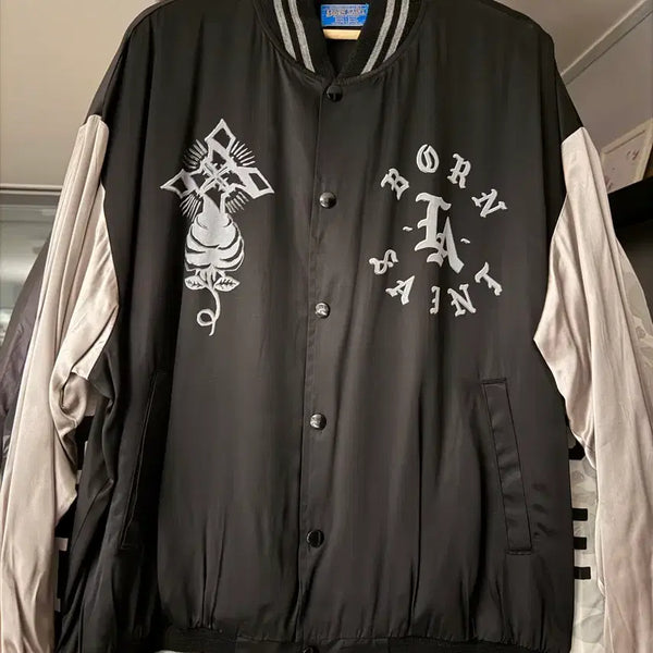 [BUNJANG] Saint Michael Born & Raised Star Jacket / 세인트 미카엘 본 앤 레이즈드 스타장