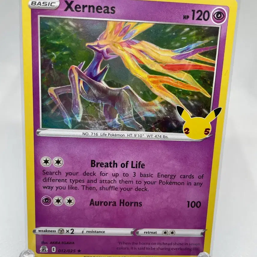 [BUNJANG] Pokemon Card Xerneas Holo 25th Anniversary North American Edition English Version / 25주년 북미판 제르네아스 홀로카드 영판 포켓몬카드