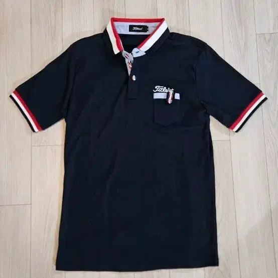 [BUNJANG] Titleist Golf Apparel Navy Short-Sleeve Polo Shirt (Size 95) / 타이틀리스트 골프웨어 반팔 카라티 네이비 95 가슴단면 48센티
