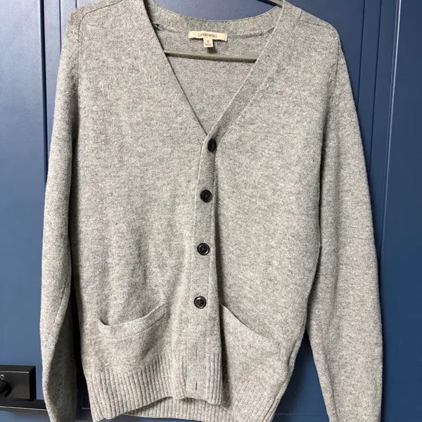 [BUNJANG] Uniqlo Lambswool Cardigan Grey / 유니클로 램스울 그레이 가디건