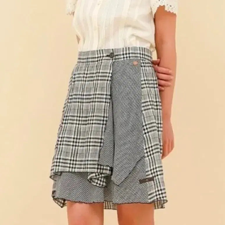 [BUNJANG] Thursday Island Mixed Check Pattern Midi Skirt / Thursday Island 썰스데이아일랜드 체크치마