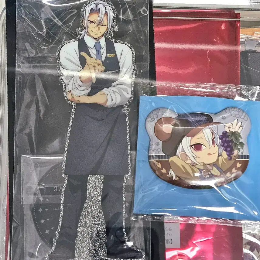 [BUNJANG] Demon Slayer Uzui Tengen Autumn Festival Acrylic Stand & Can Badge Set / 귀멸의칼날 우즈이 목테일바 아크릴 가을축제 캔뱃지