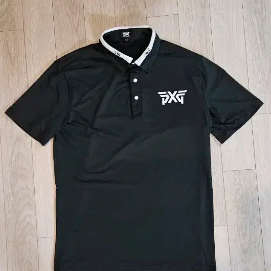 [BUNJANG] PXG Men's Golf Short Sleeve Polo Shirt Black / PXG 남성 골프 반팔 카라티 블랙 95 총장50