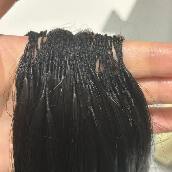 [BUNJANG] 18-inch Natural Raw Hair Soft Tip Extensions (100 pcs) / 붙임머리 18인치 천연생모 소프트팁 100피스