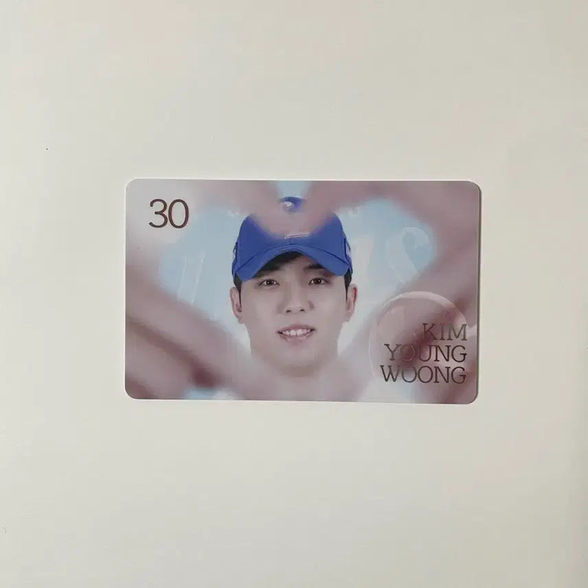 [BUNJANG] Samsung Lions Kim Young-woong Heart Pose Photocard / 삼성 라이온즈 김영웅 하트 손하트 포카 포토카드 블루포카 유니폼 굿즈