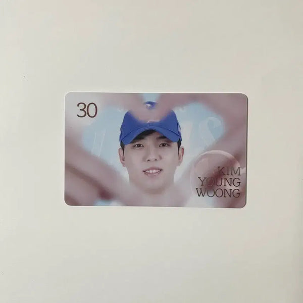 [BUNJANG] Samsung Lions Kim Young-woong Heart Pose Photocard / 삼성 라이온즈 김영웅 하트 손하트 포카 포토카드 블루포카 유니폼 굿즈