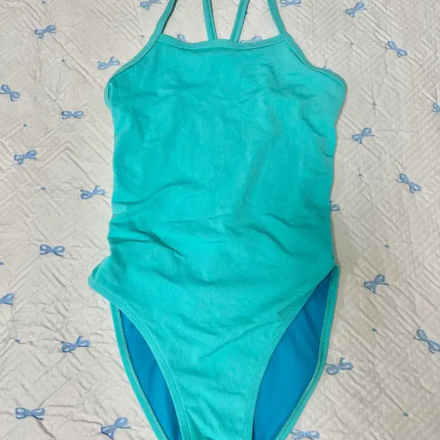 [BUNJANG] Full Time Swimwear Mint Solid Swimsuit / 풀타임 수영복 민트 솔리드 s