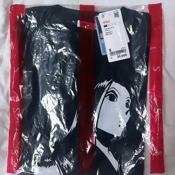 [BUNJANG] Hunter x Hunter SPAO Collaboration Illumi T-shirt Black S / 헌터헌터 스파오 콜라보 이르미 반팔티 블랙 S 미개봉 새상품