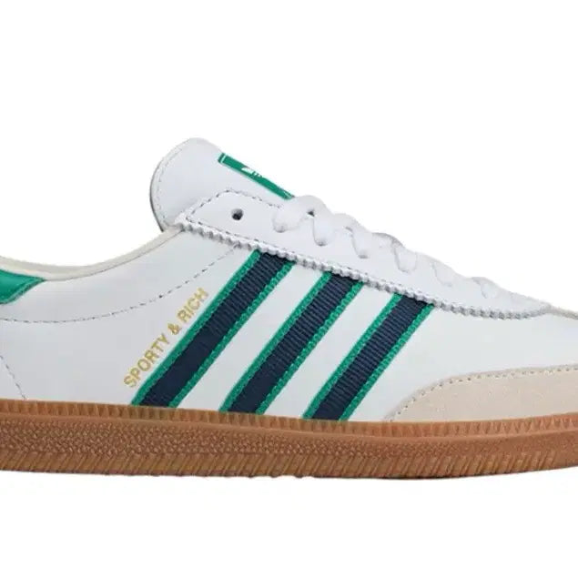 [BUNJANG] Adidas x Sporty & Rich Samba AS250 Cloud White Green / 새상품) 아디다스x스포티 앤 리치 삼바 AS250 클라우드 화이트 그린