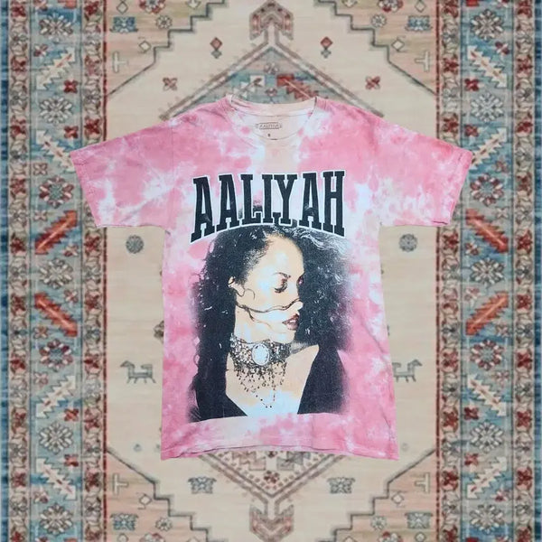 [BUNJANG] Ailee Pink Tie-Dye T-Shirt (S) / 에일리야 핑크 타이 다이 티셔츠 (S)