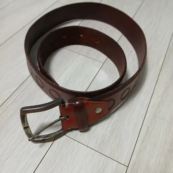 [BUNJANG] Vintage Intermezzo Leather Belt (Made in Italy) / made in Italy 빈티지 인터메죠 벨트