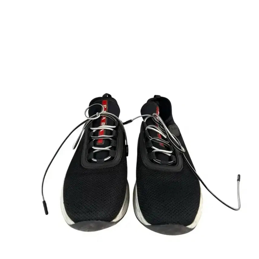 [BUNJANG] Prada Logo Black Sneakers / 35.5 / 프라다 블랙 로고 스니커즈