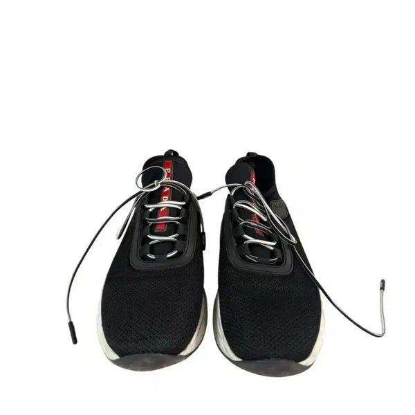 [BUNJANG] Prada Logo Black Sneakers / 35.5 / 프라다 블랙 로고 스니커즈