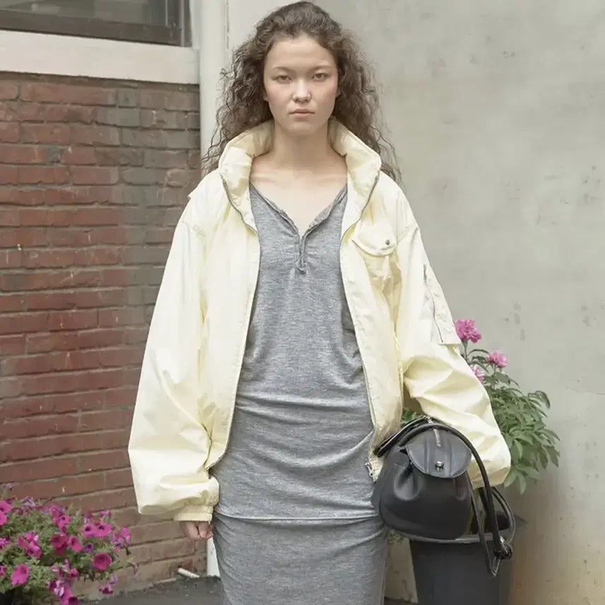 [BUNJANG] Openyy Cotton Cargo Bomber Jacket / 오픈와이와이 코튼 카고 봄버
