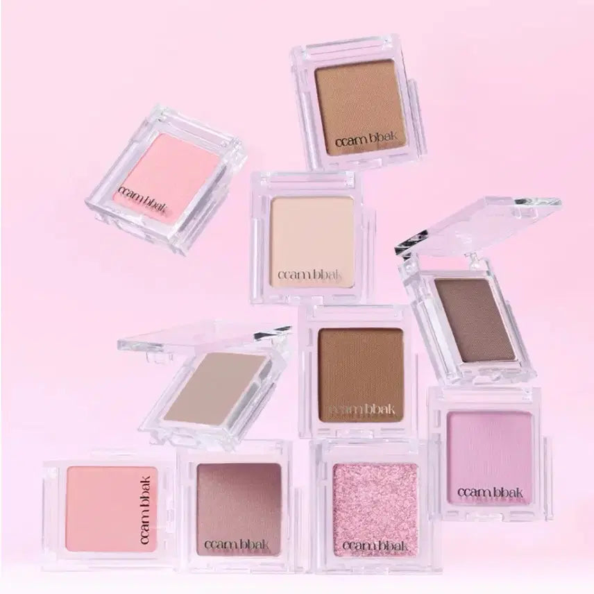[BUNJANG] Kkamppak Single Eyeshadow 1+1 Set (Soft Vanilla, Nutty Vibe) / 깜빡 싱글 섀도우 1+1