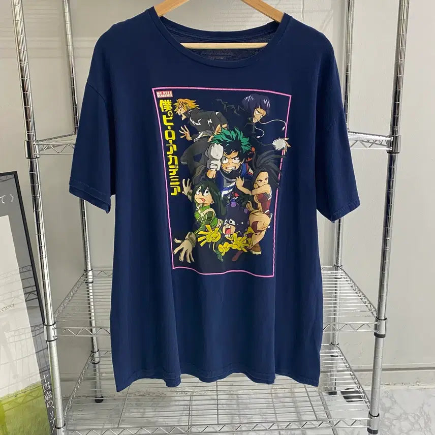 [BUNJANG] My Hero Academia Official Animation T-Shirt / 나히아 나의히어로아카데미아 오피셜 애니메이션 티셔츠 애니티