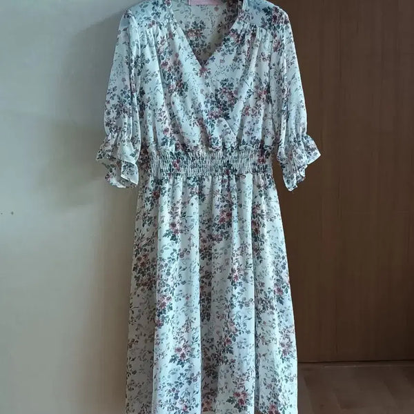 [BUNJANG] Soup Chiffon Long Dress / soup 쉬폰 롱 원피스
