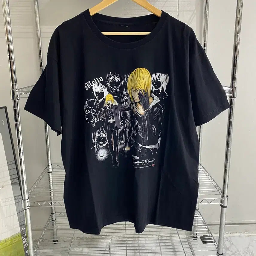 [BUNJANG] Death Note Melos Bootleg Anime T-Shirt / 데스노트 멜로 부틀렉 애니메이션 티셔츠 애니티