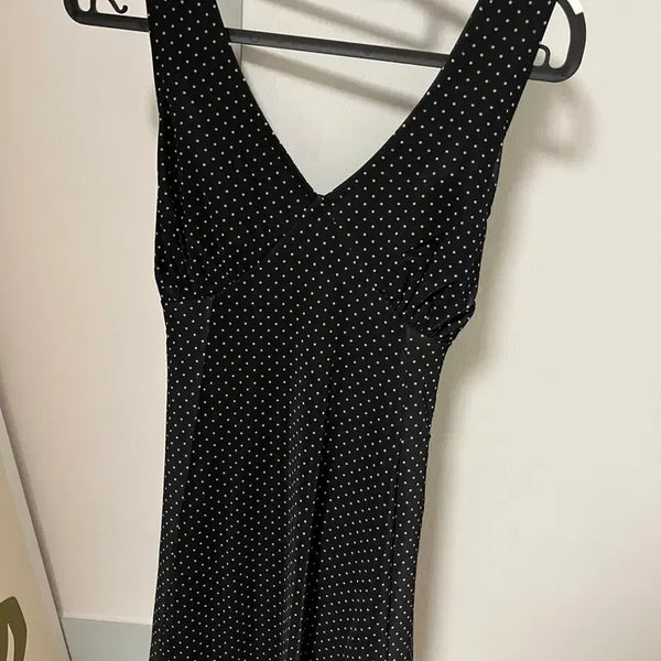 [BUNJANG] Sobershop Black Polka Dot Short Dress / 소버샵 블랙 도트 원피스 숏 새상품