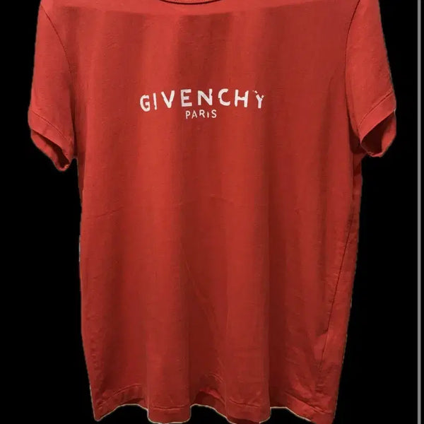 [BUNJANG] Givenchy Distressed Logo T-Shirt / 지방시 디스트레스드 로고 반팔