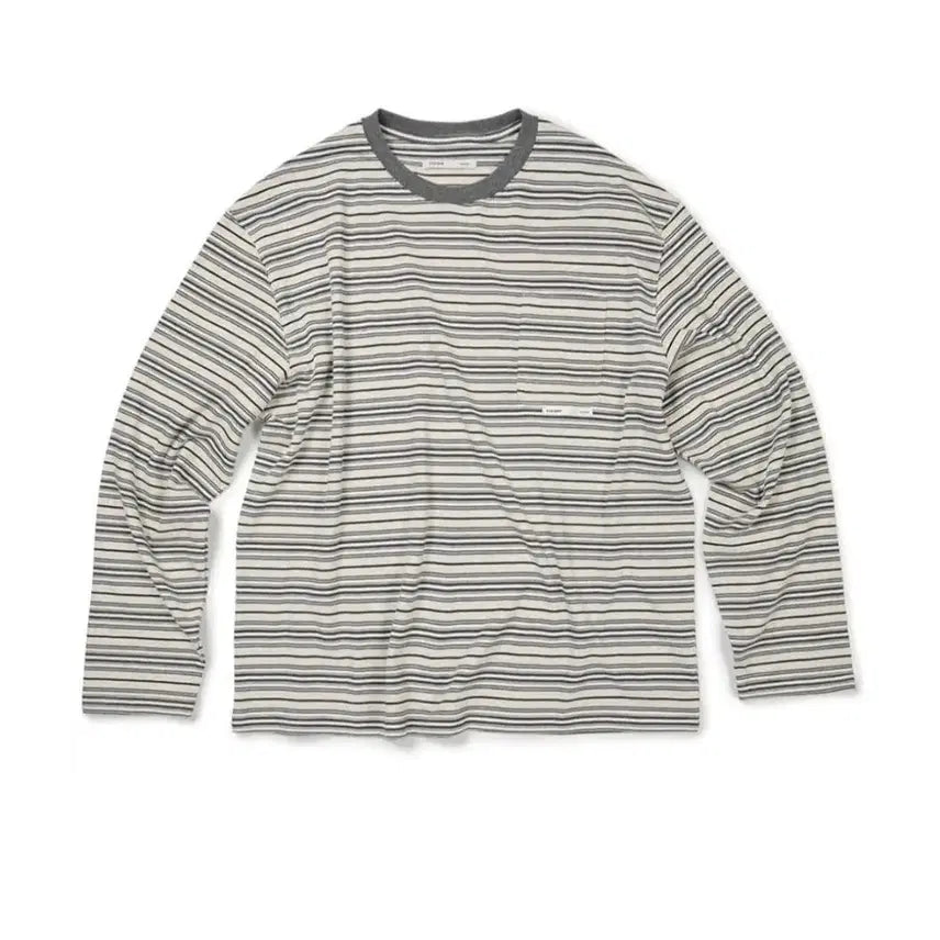 [BUNJANG] Etce Baseline Stripe L Shirt / Etce 베이스라인 스트라이프 L