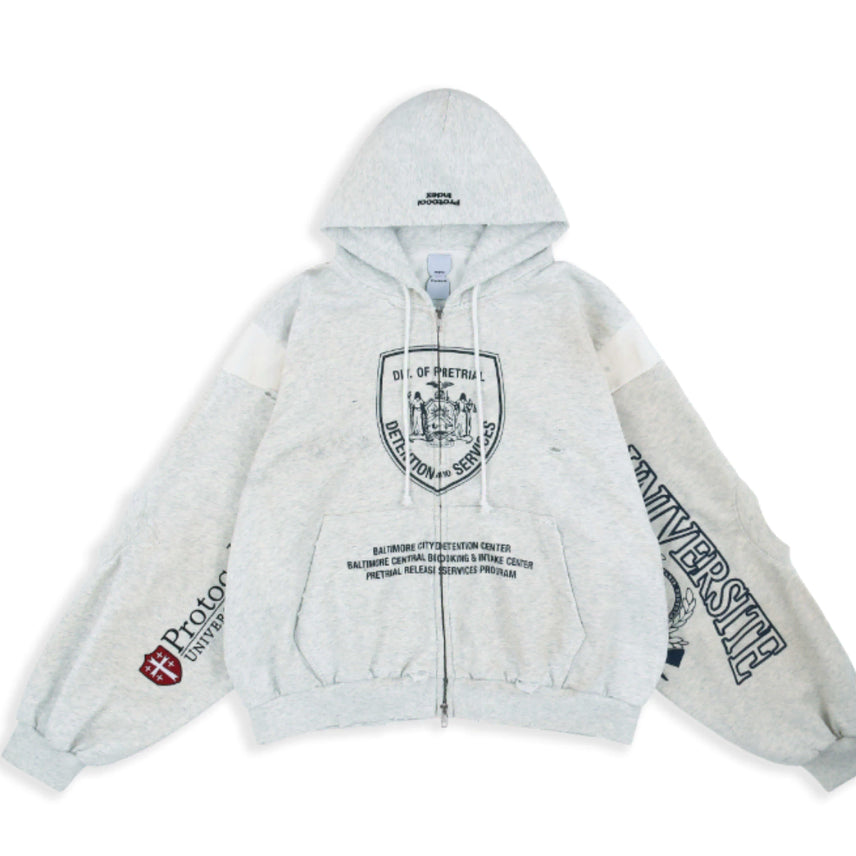 [BUNJANG] Protocol Index Reconstruct Hoodie Zip-Up / [1] 프로토콜인덱스 리컨스트러트 후드집업