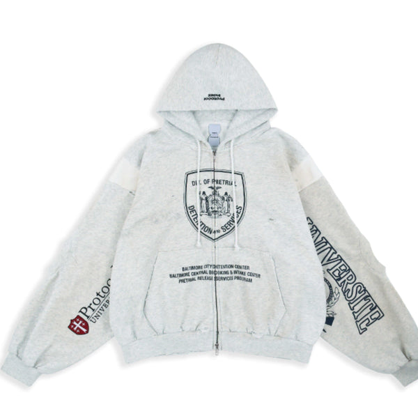 [BUNJANG] Protocol Index Reconstruct Hoodie Zip-Up / [1] 프로토콜인덱스 리컨스트러트 후드집업