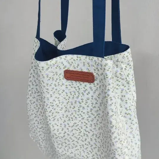 [BUNJANG] Floral Mini Eco Bag / 미니잔꽃양면에코백